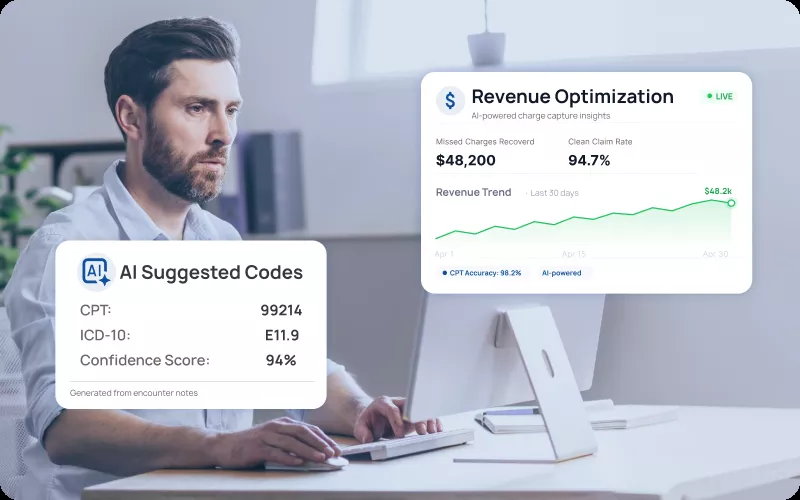 eCareRCM AI-assisted coding suggestions with NCCI edits